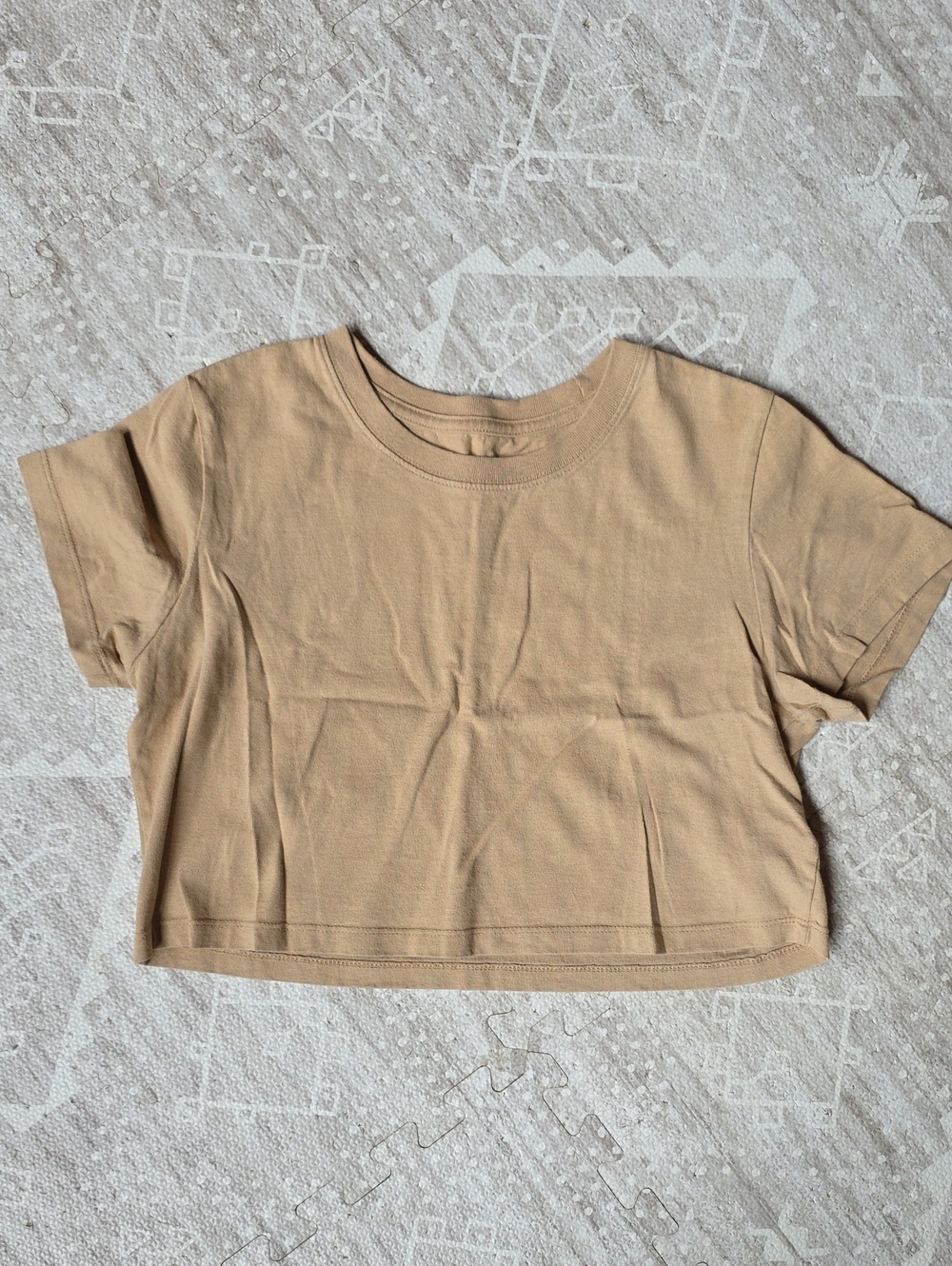 Urban Outfitters Tan Cropped Tee - Women's